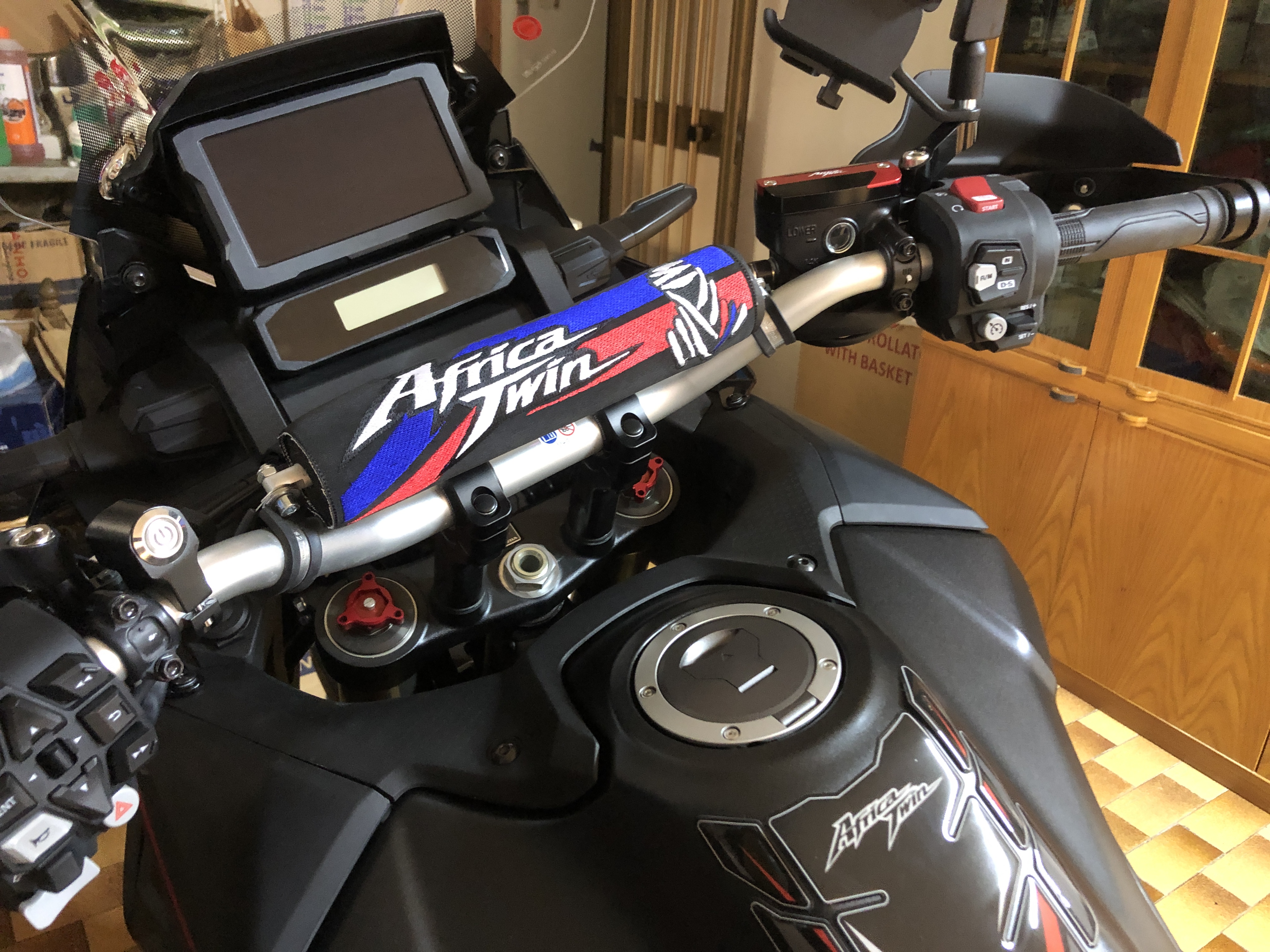 Paracolpi Manubrio Paracolpi Manubrio Bumper Crossbar Barpad Per Honda Africa Twin Crf Art P01hat