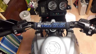 Paracolpi Manubrio Headlbar per Bmw R1150 GS Salsicciotto Imbottitura Manubrio Barpad Crossbar