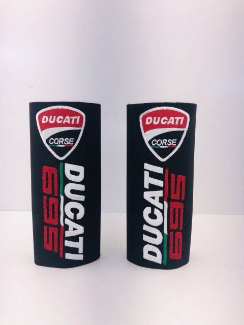 Lower Fork cover for Ducati Monster 695 corse logo 